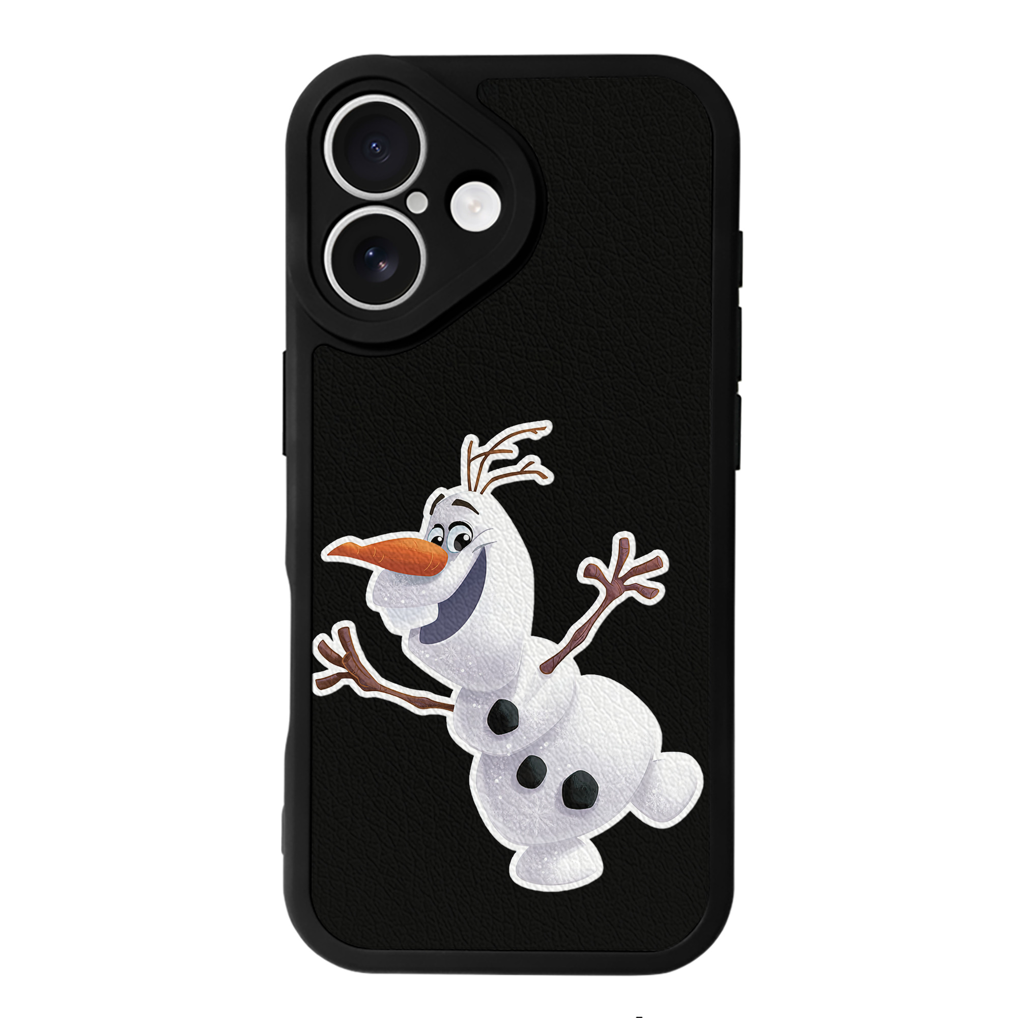 （画像用） アナと雪の女王 アンナ エルサ Frozen Anna Elsa 【iPhone 16シリーズ対応】シリコンスマホケース（レザー調） 材質：シリコン
